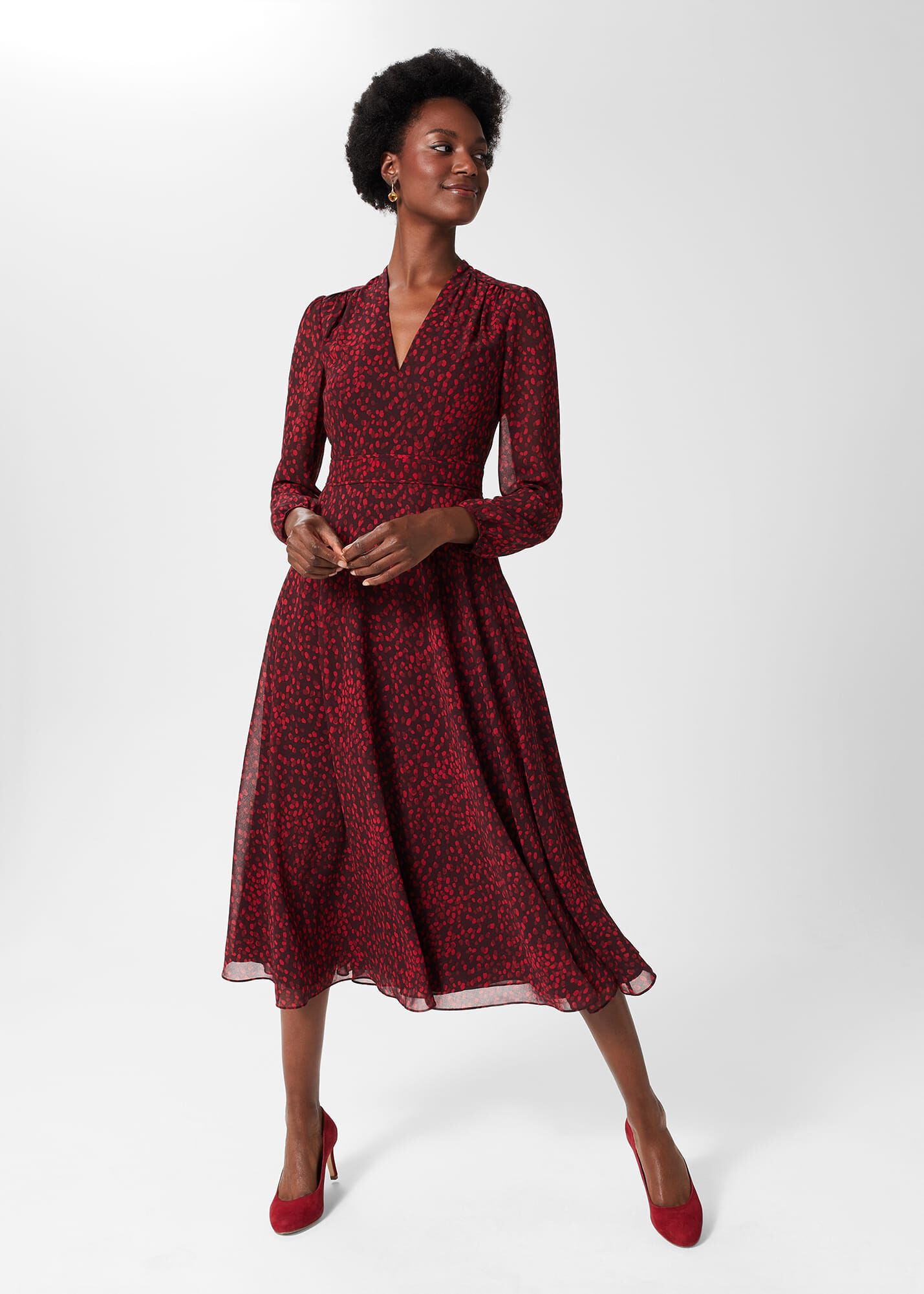 Likely aurora on sale gown red