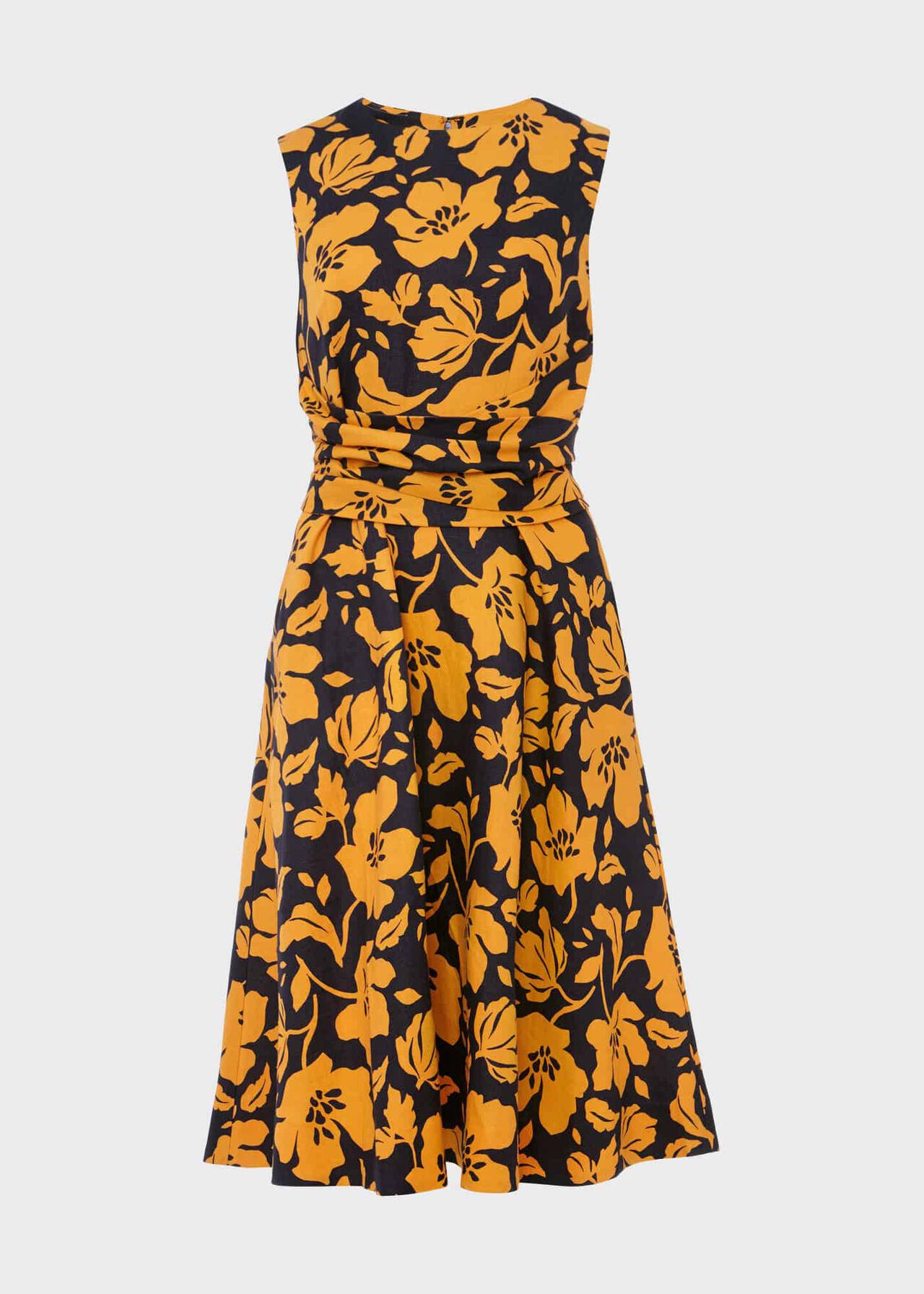 Petite Twitchill Dress, Navy Orange, hi-res