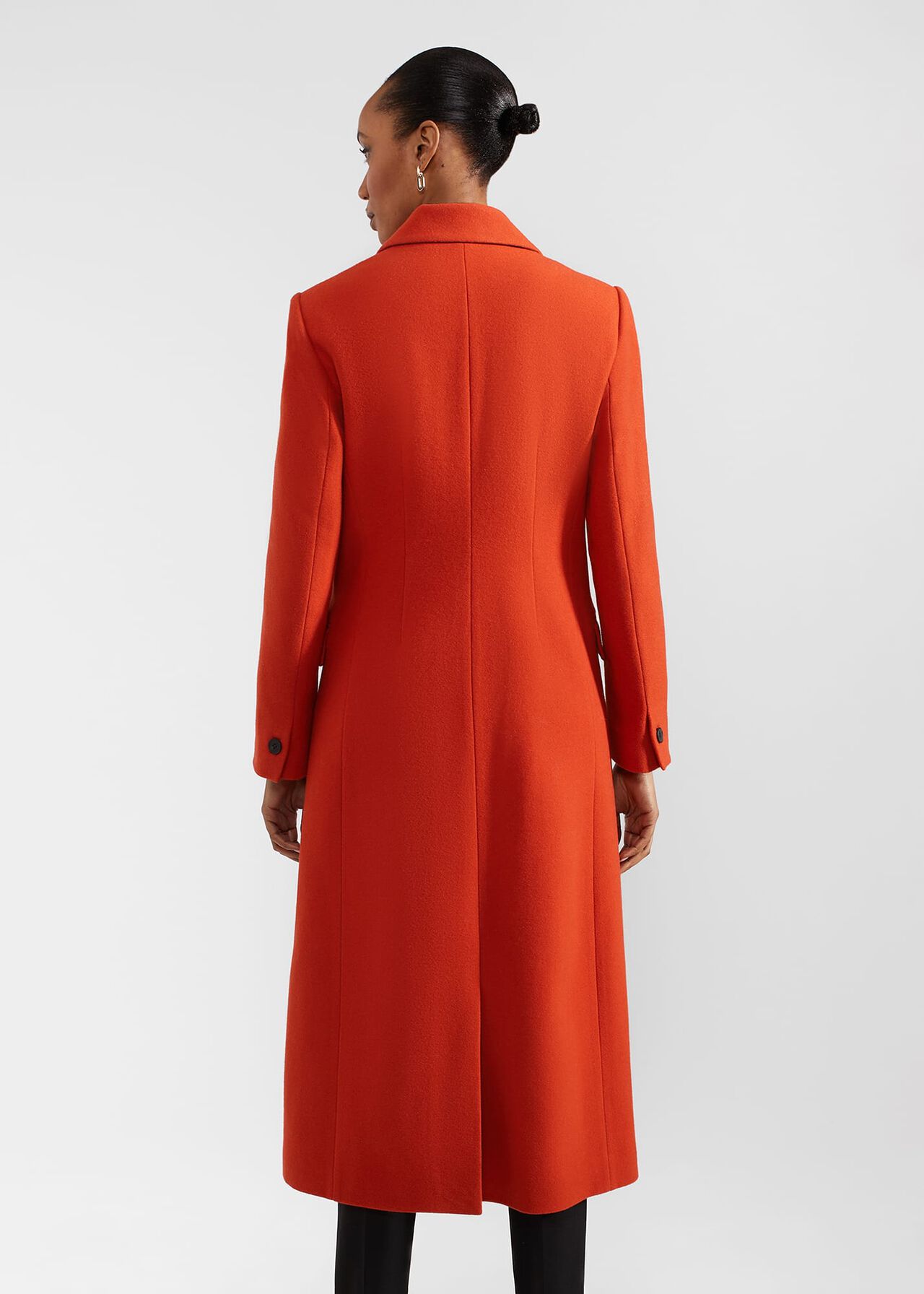 Mireya Wool Blend Coat, Orange, hi-res