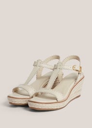 Alyssa Leather Espadrilles, Warm Ivory, hi-res