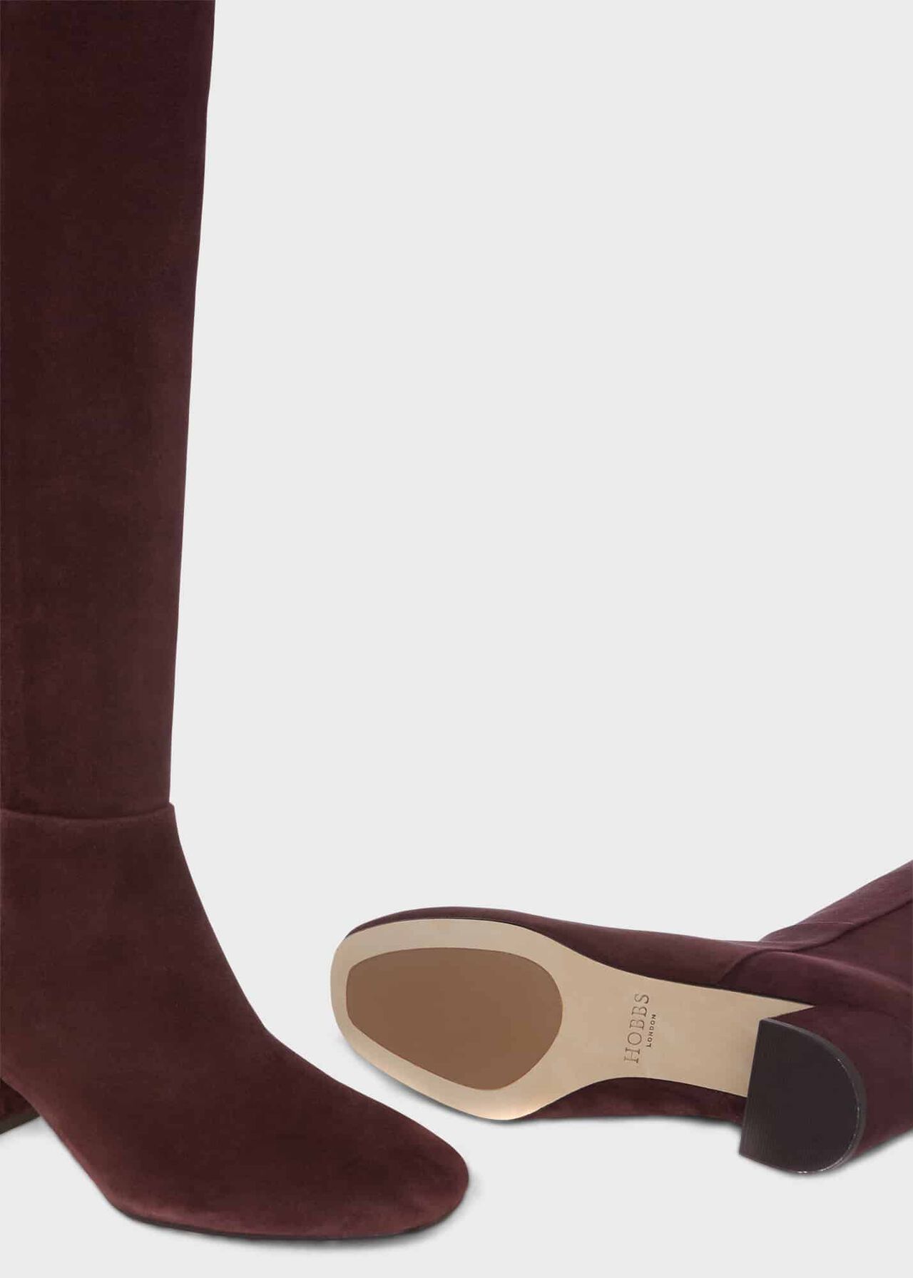 Imogen Long Boot, Aubergine, hi-res