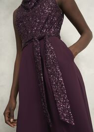 Petite Zuri Jumpsuit, Onyx Red, hi-res