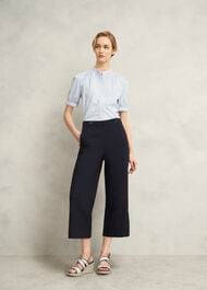 Kimmi Crop Trousers, Navy, hi-res