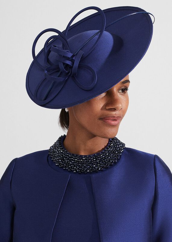 Eugeni Silk Wool Fascinator