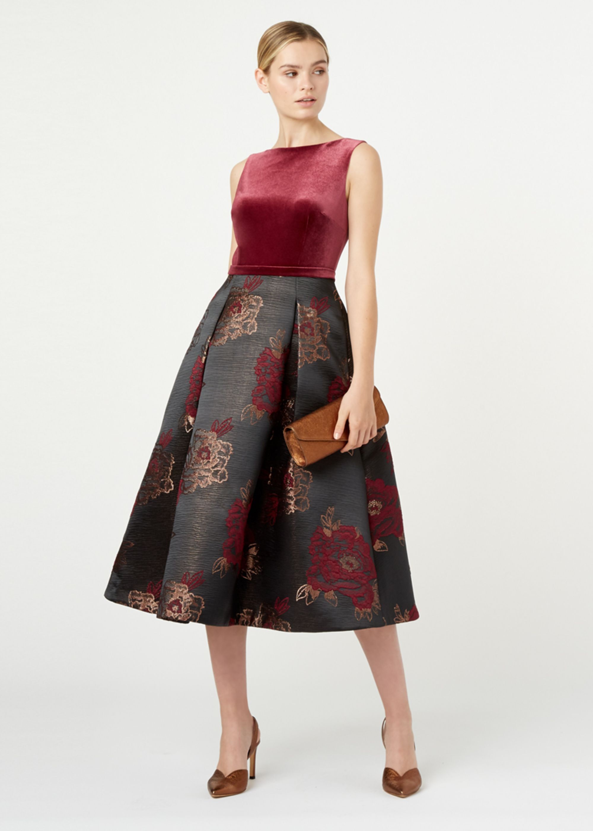 hobbs velvet dress