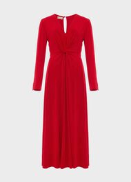 Uma Jersey Dress, Poppy Red, hi-res