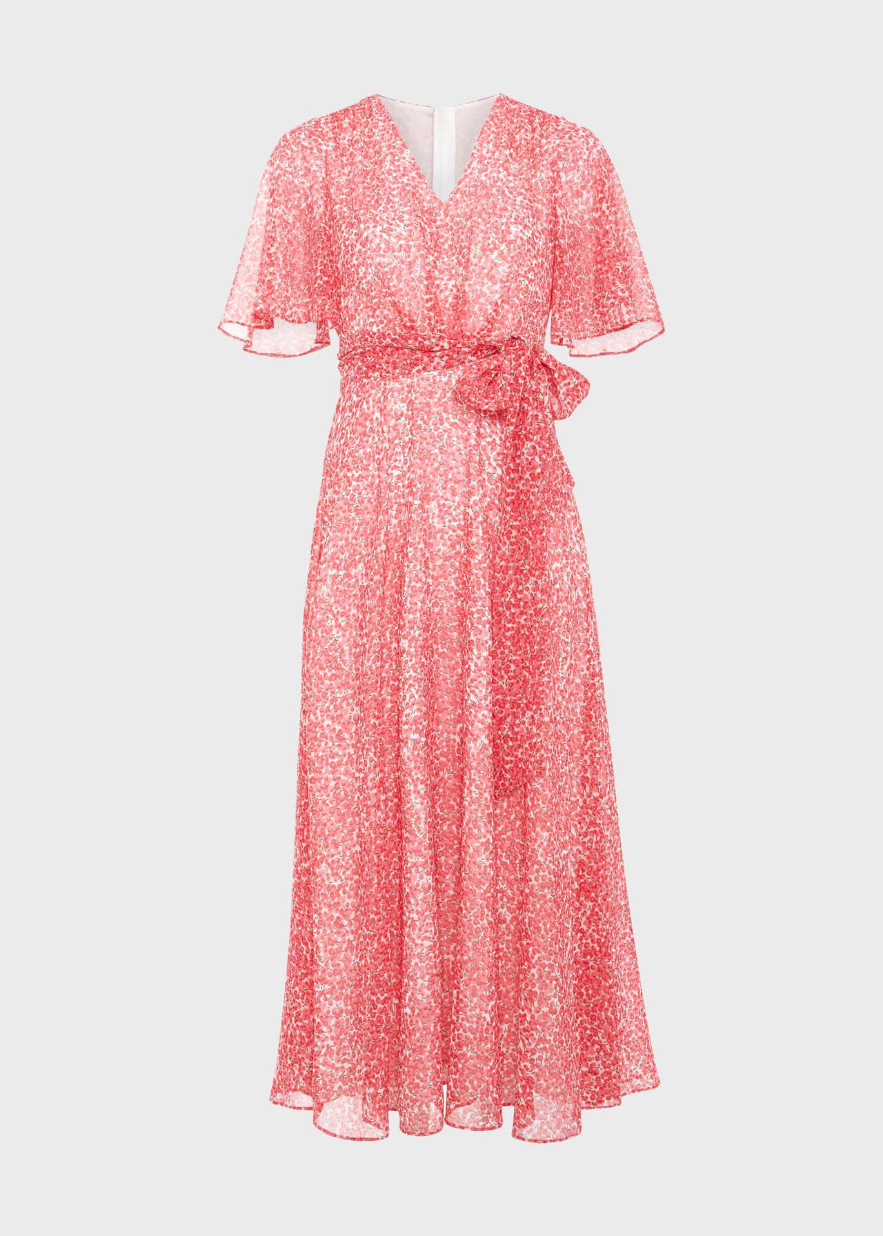 Marie Wrap Dress, Ivory Multi, hi-res