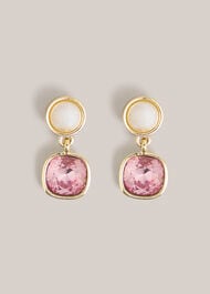 Gina Earrings, Gold Pink, hi-res