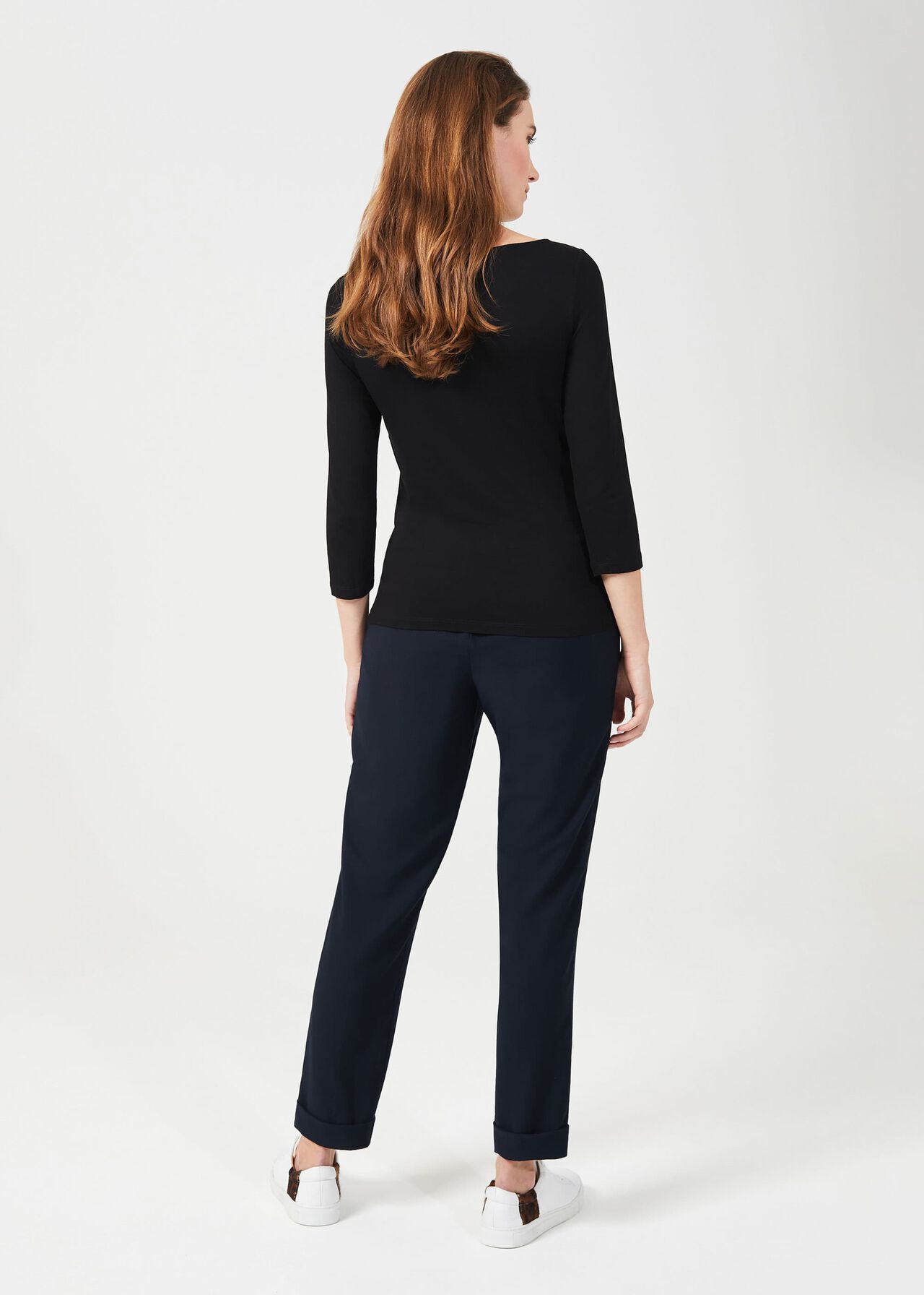 Sonya Double Fronted Top, Black, hi-res