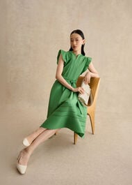 Vanessa Cotton Dress, Apple Green, hi-res