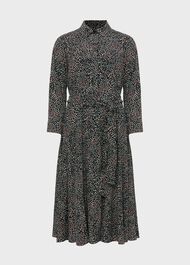 Alex Fit And Flare Dress, Navy Multi, hi-res