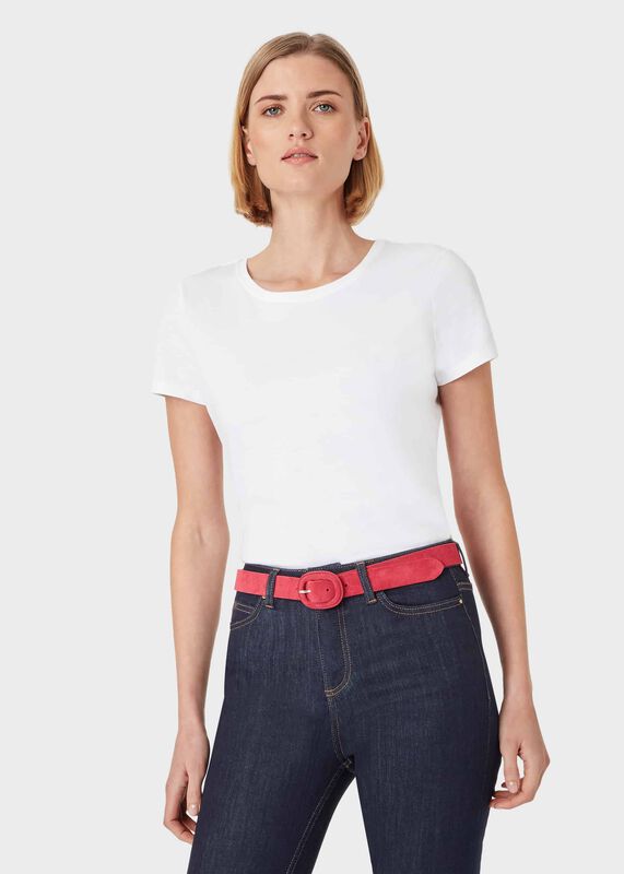 Abbie Slim Suede Belt