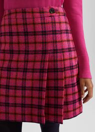 Leah Wool Skirt, Pink Multi, hi-res