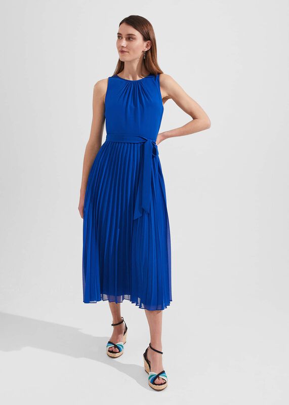 Blythe Pleated Midi Dress