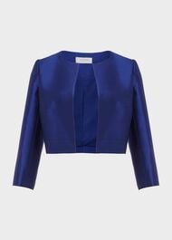 Christie Silk Wool Jacket, Royal Blue, hi-res