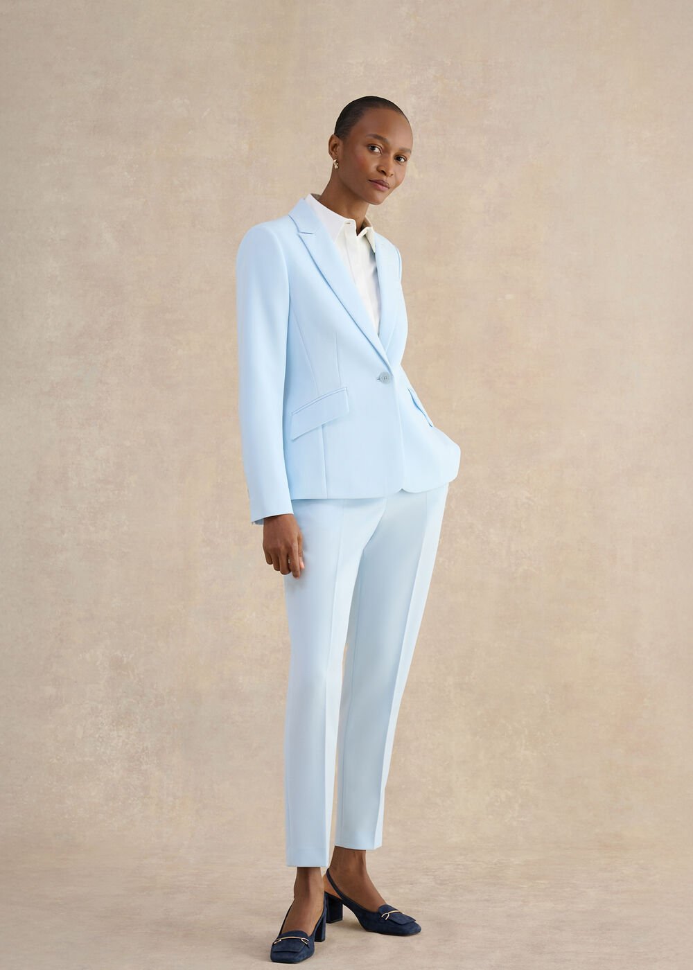 Keighley Blazer, Pale Blue, hi-res