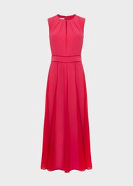 Angelica Fit And Flare Dress, Pink Multi, hi-res