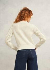 Felicity Cotton Cardigan, Warm Ivory, hi-res