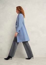 Cavendish Wool Coat, Pale Blue, hi-res