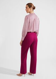 Nola Straight Leg Trousers, Bramble Purple, hi-res