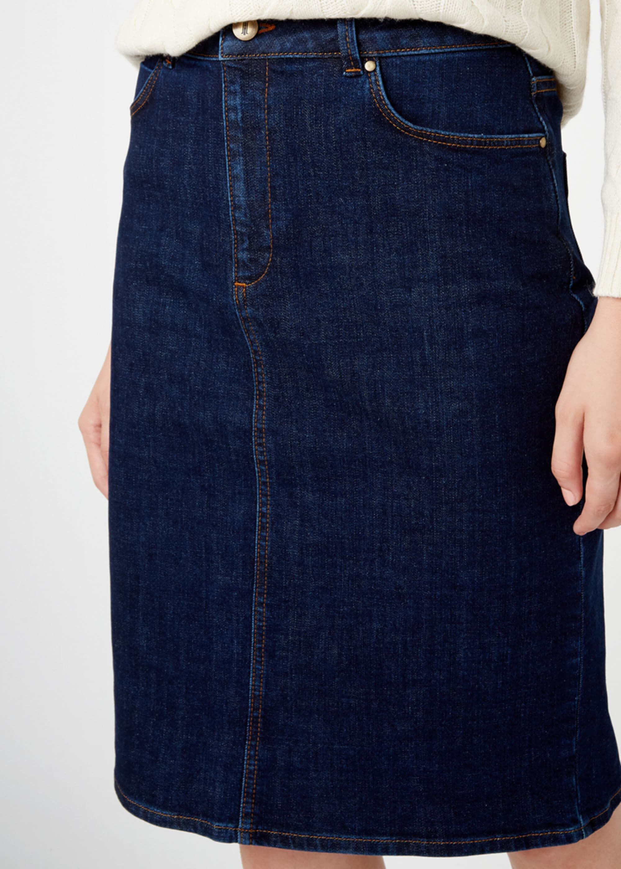 hobbs denim skirt