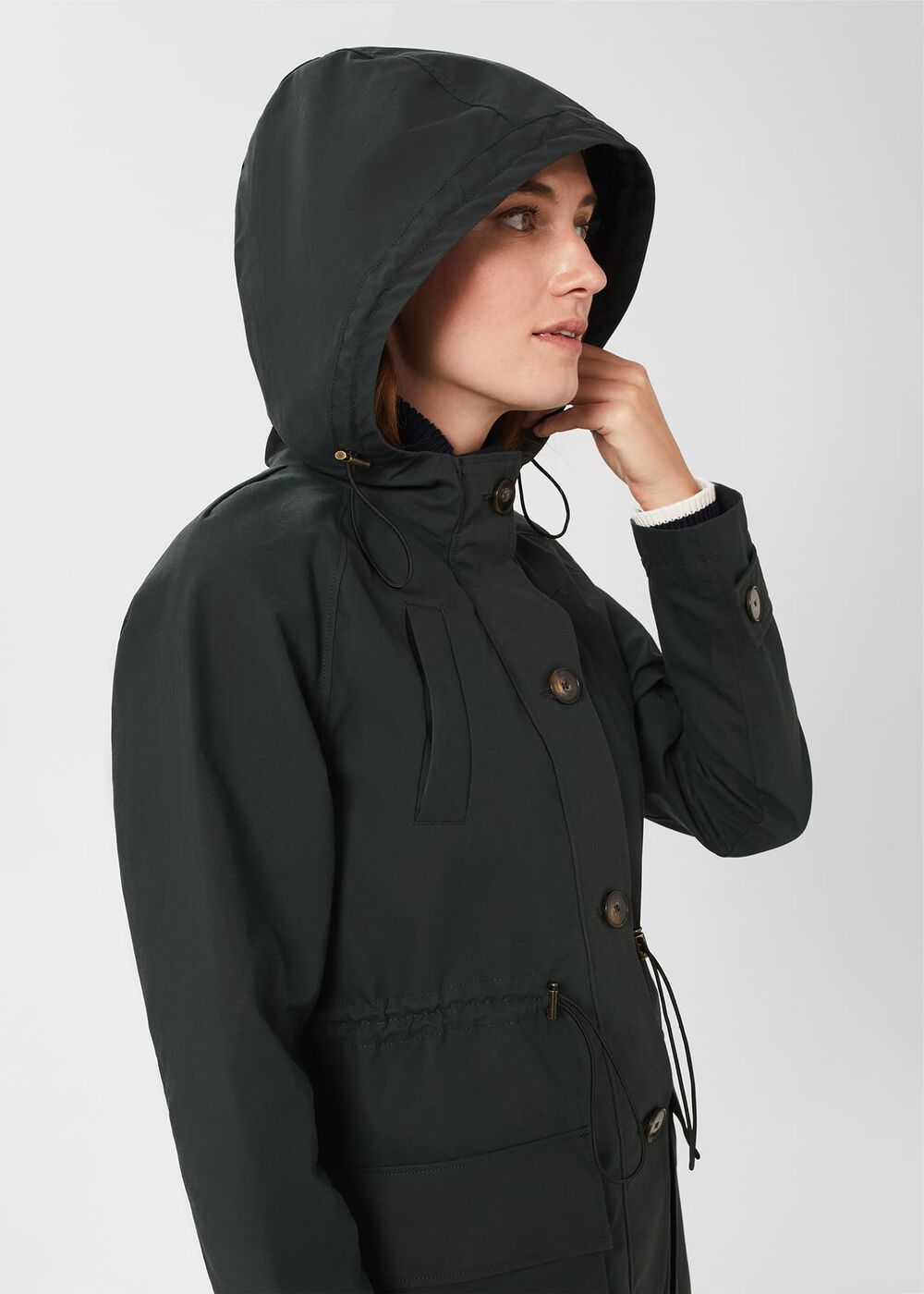 Jenny Water Resistant Parka , Dark Ivy Green, hi-res
