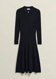 Marta Knitted Dress, Black, hi-res