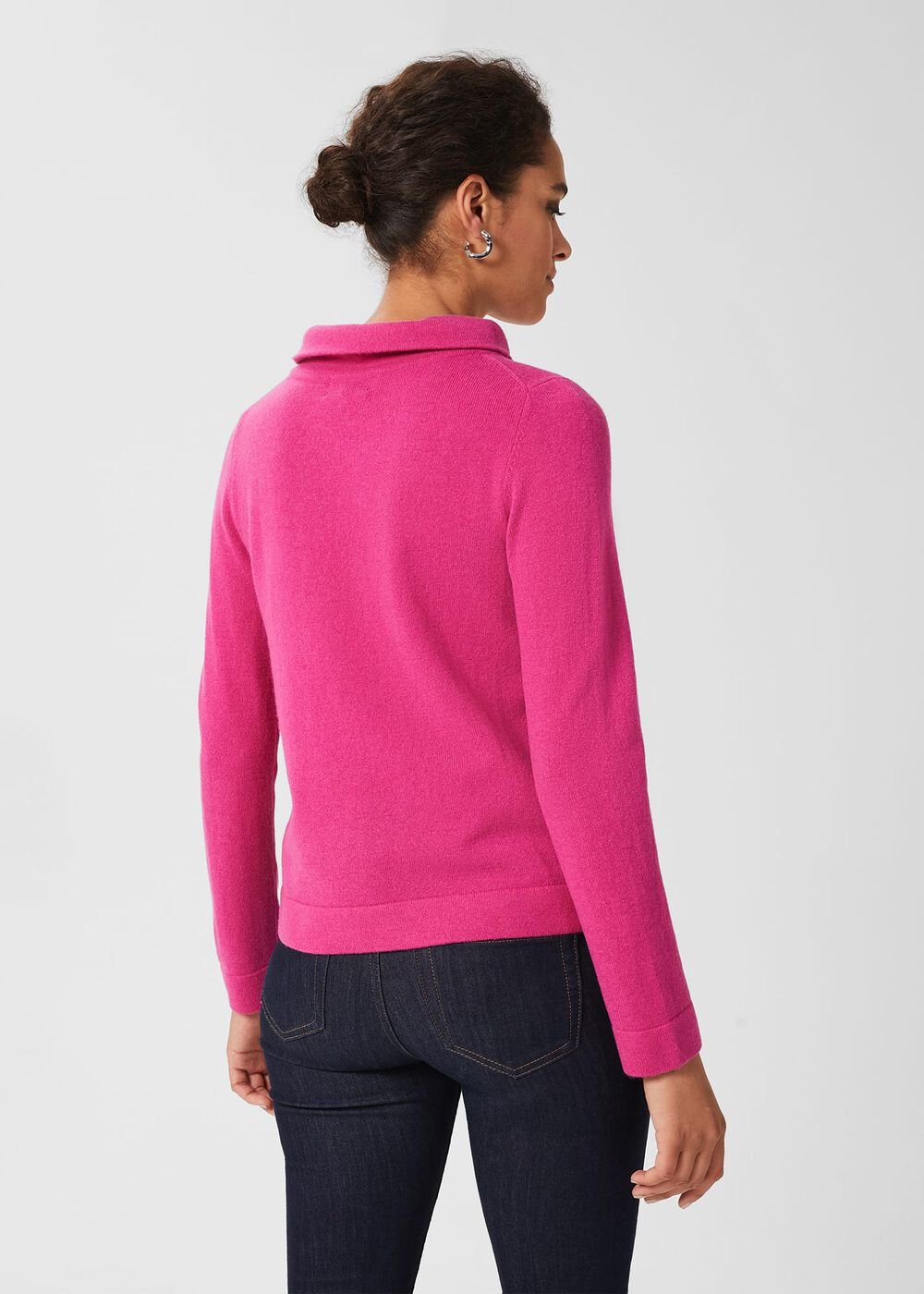 Audrey Wool Cashmere Jumper, Pink, hi-res