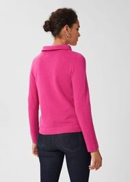 Audrey Wool Cashmere Jumper, Pink, hi-res