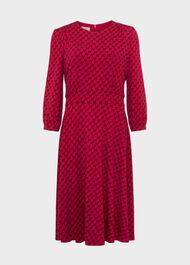 Indi Jersey Dress, Light Berry Red, hi-res