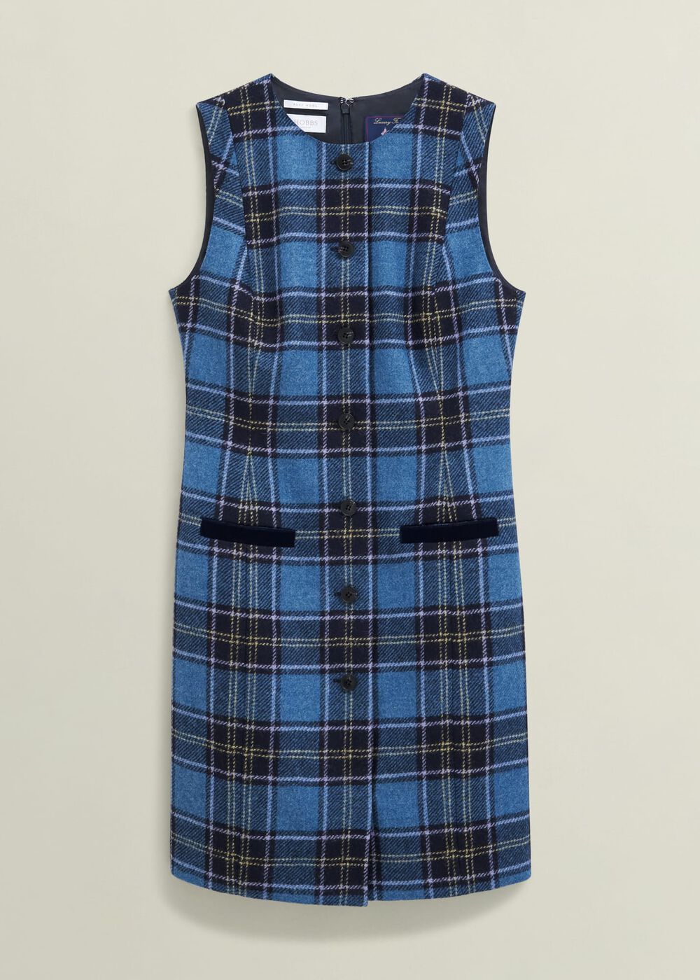 Joella Wool Dress, Blue Multi, hi-res