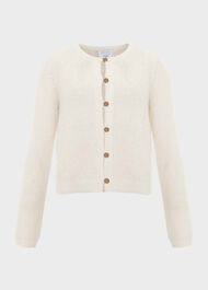 Lomond Cardigan With Alpaca, Ivory, hi-res