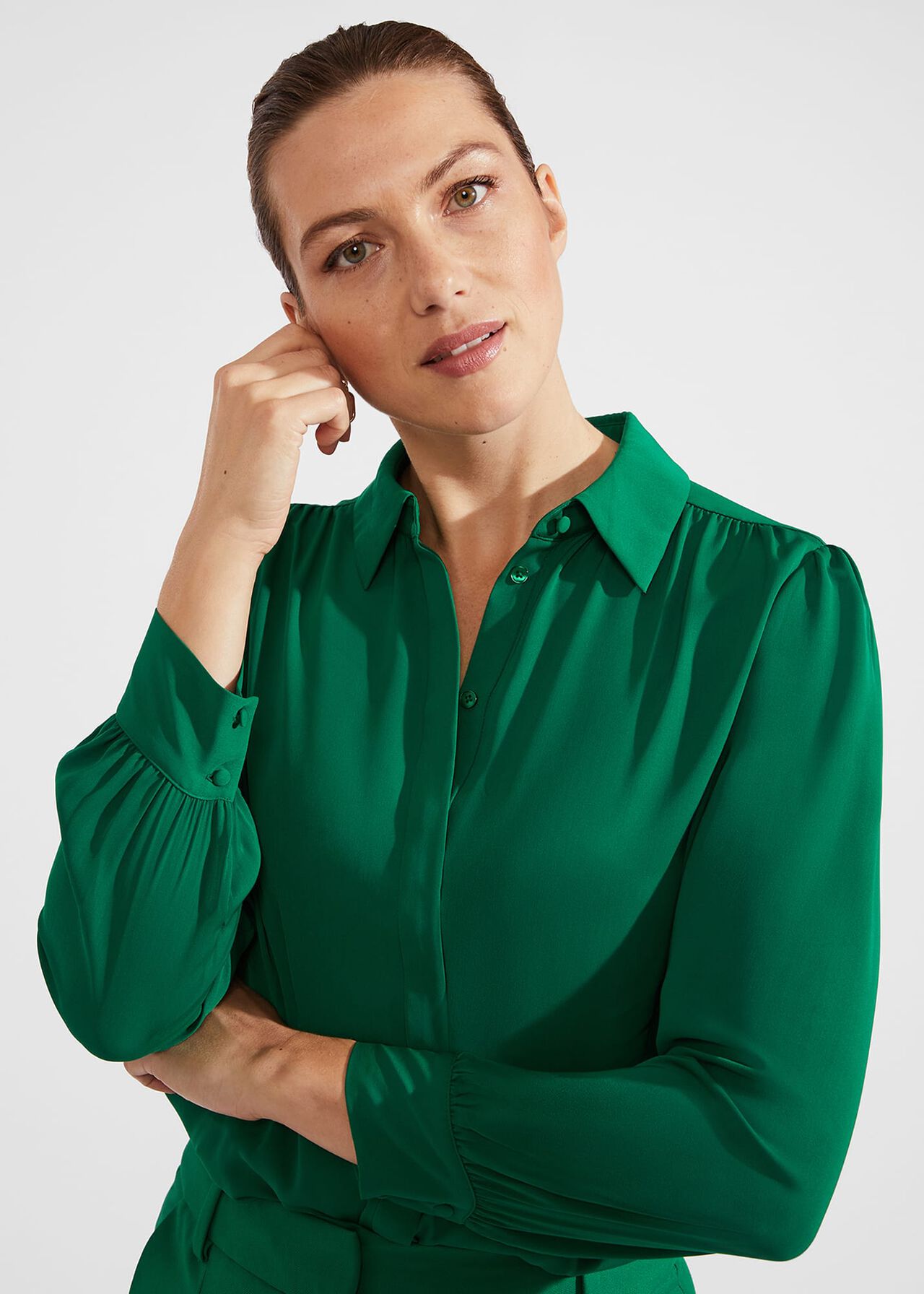 Caitlyn Shirt, Green, hi-res