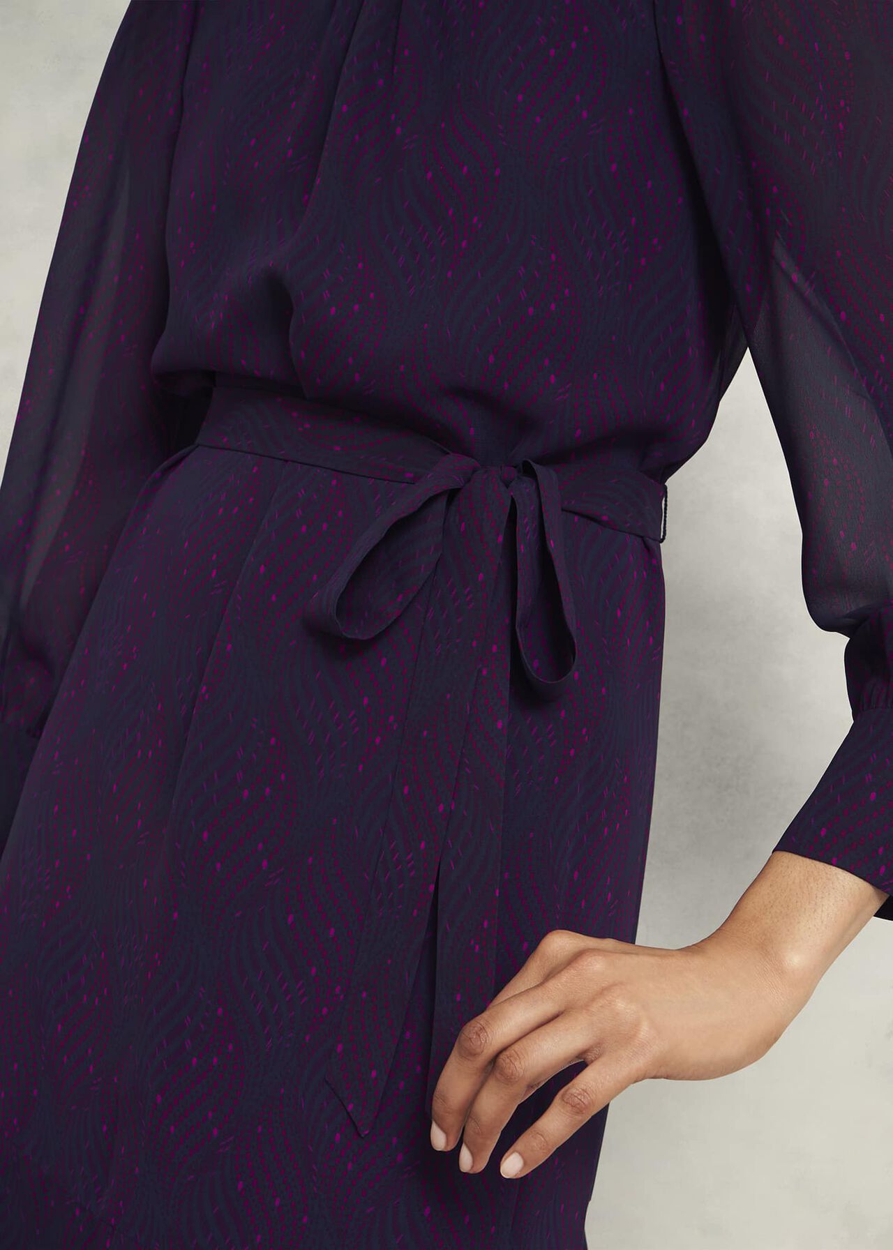 Frances Dress, Plum Multi, hi-res
