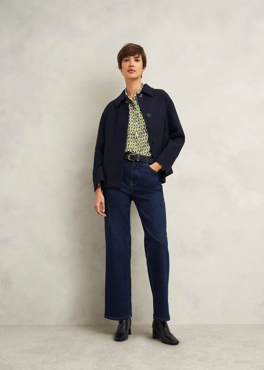 Tallie Shirt, Ivory Green, hi-res