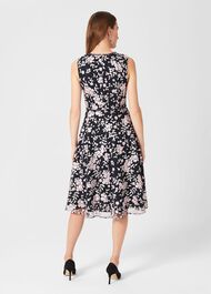 Scarlett Embroidered Dress, Navy Multi, hi-res