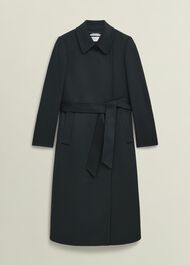 Livia Wool Coat, Dark Green, hi-res