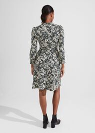 Clemence Dress, Green Cream, hi-res