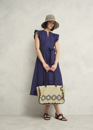 Romy Ruffle Bag, Natural Black, hi-res