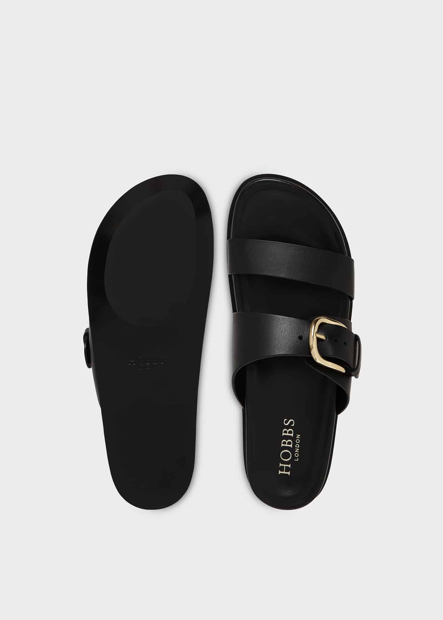 Hobbs black sandals online