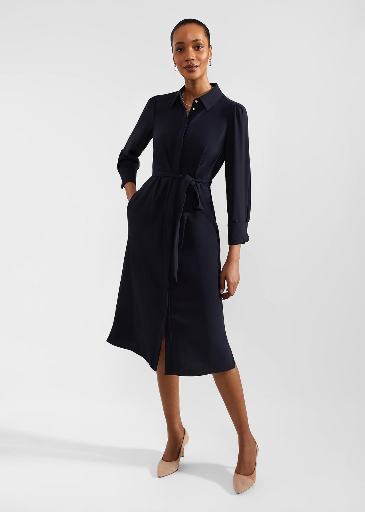 Verity Dress, Navy, hi-res