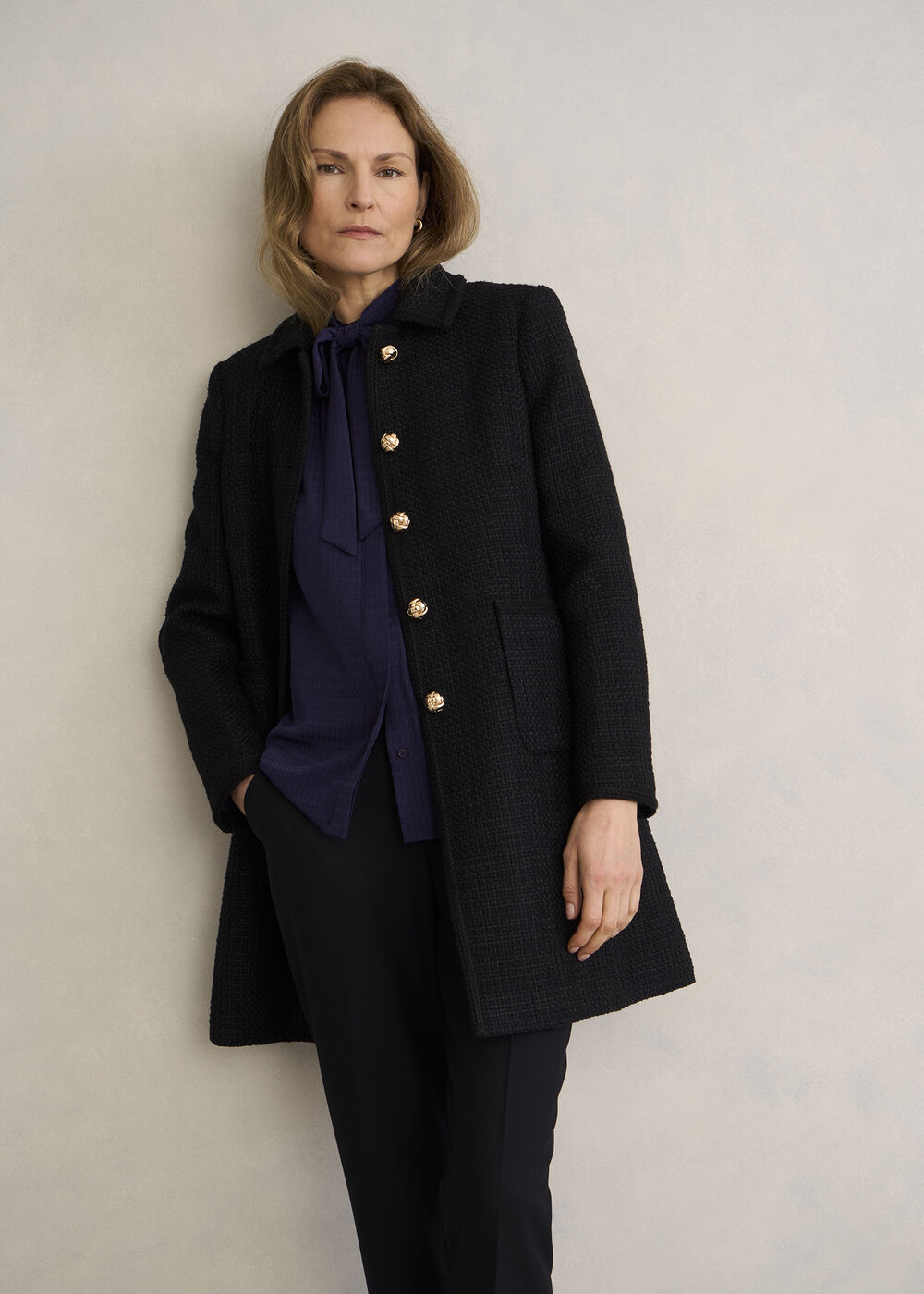 Gabrielle Blouse, Midnight Purple, hi-res