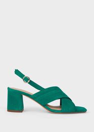 Nikita Suede Sandals, Field Green, hi-res