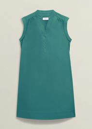 Skye Cotton Dress, Myrtle Green, hi-res