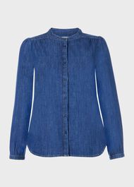 Chloe Denim Shirt, Blue, hi-res
