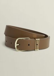 Lucia Leather Belt, Tan, hi-res