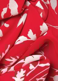 Georgiana Floral Dress, Red Ivory, hi-res