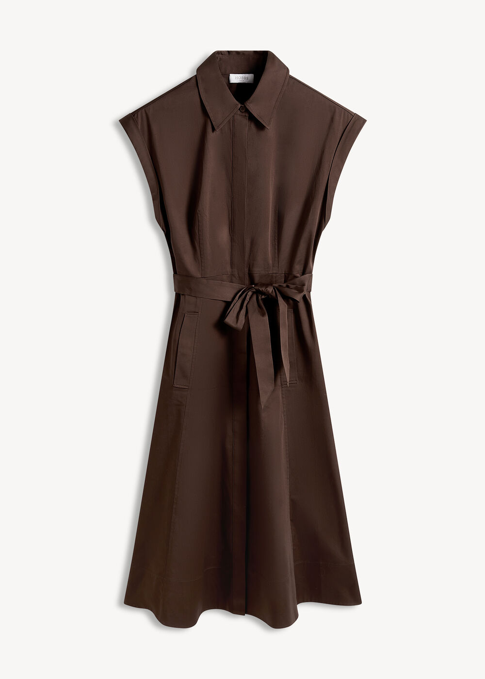 light brown shirt dress Petite Kristen Tie Belt Ecom Style:AP1D106831 READY TO Ship,village Belle White:11-12 Years (160cm)