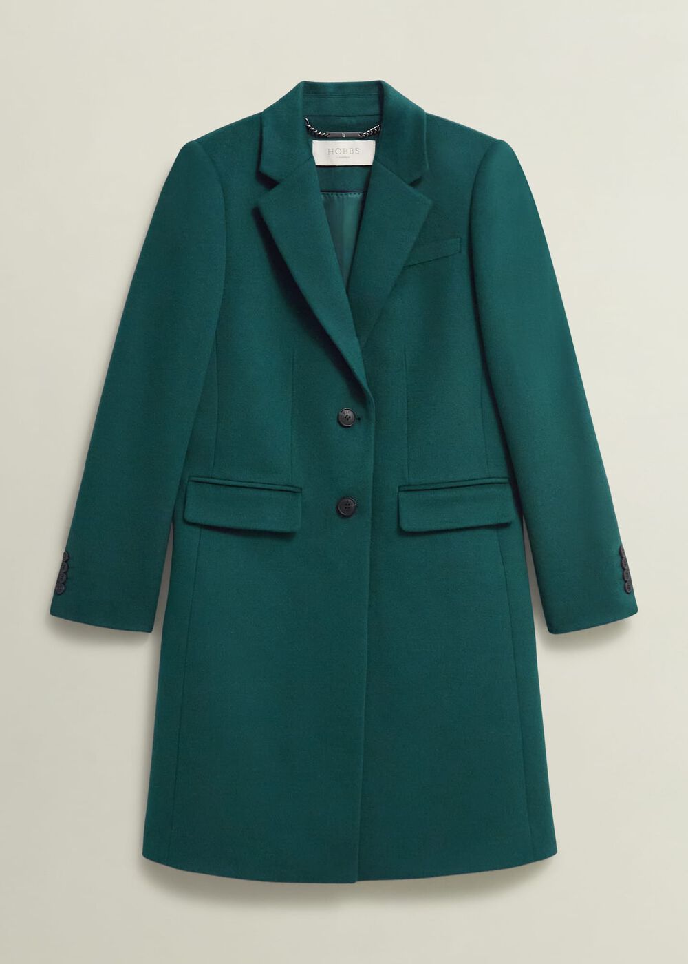 Petite Cavendish Wool Coat, Kyanite Green, hi-res
