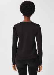 Marlena Sparkle Jumper, Black, hi-res